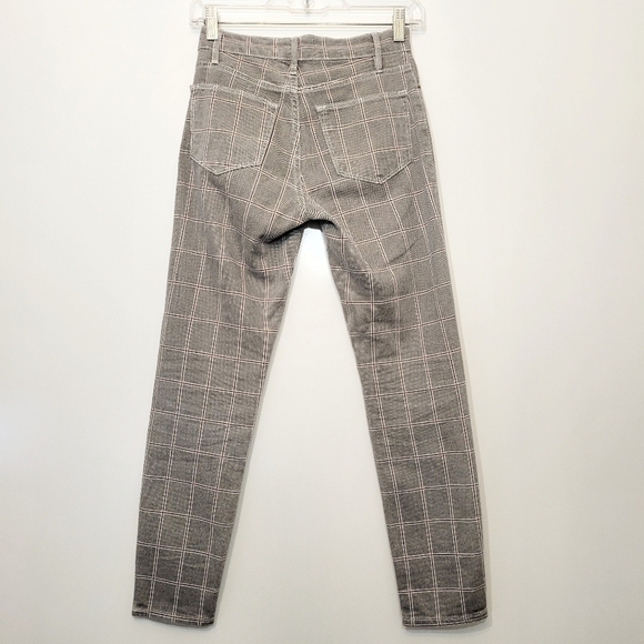 Frame Le High Skinny Crop in Window Pane Plaid Pant Size 24 - Picture 3 of 10